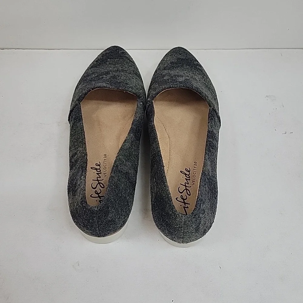 NWOB Life Stride Women's Bloom Slip-On Loafers Flats shoes‎ Olive Camo Size 9 M